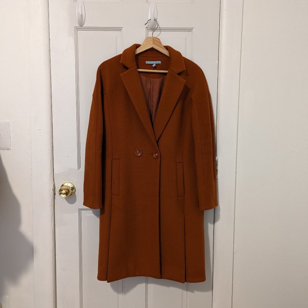 Antoni Melani Wool Coat in Burnt Orange / Terra Cotta Size 2